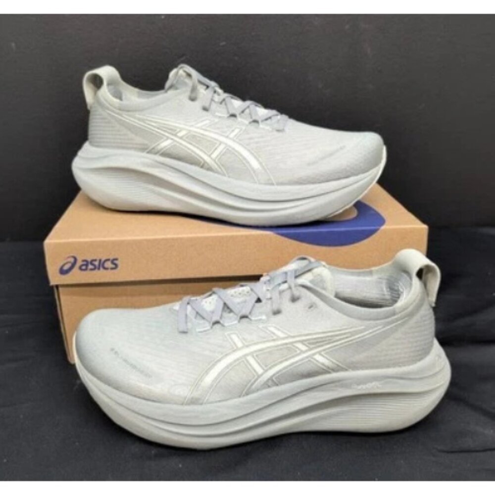ASICS - GEL-Nimbus 27 Road-Running Shoes - Men's - Seal Grey/Lake Grey